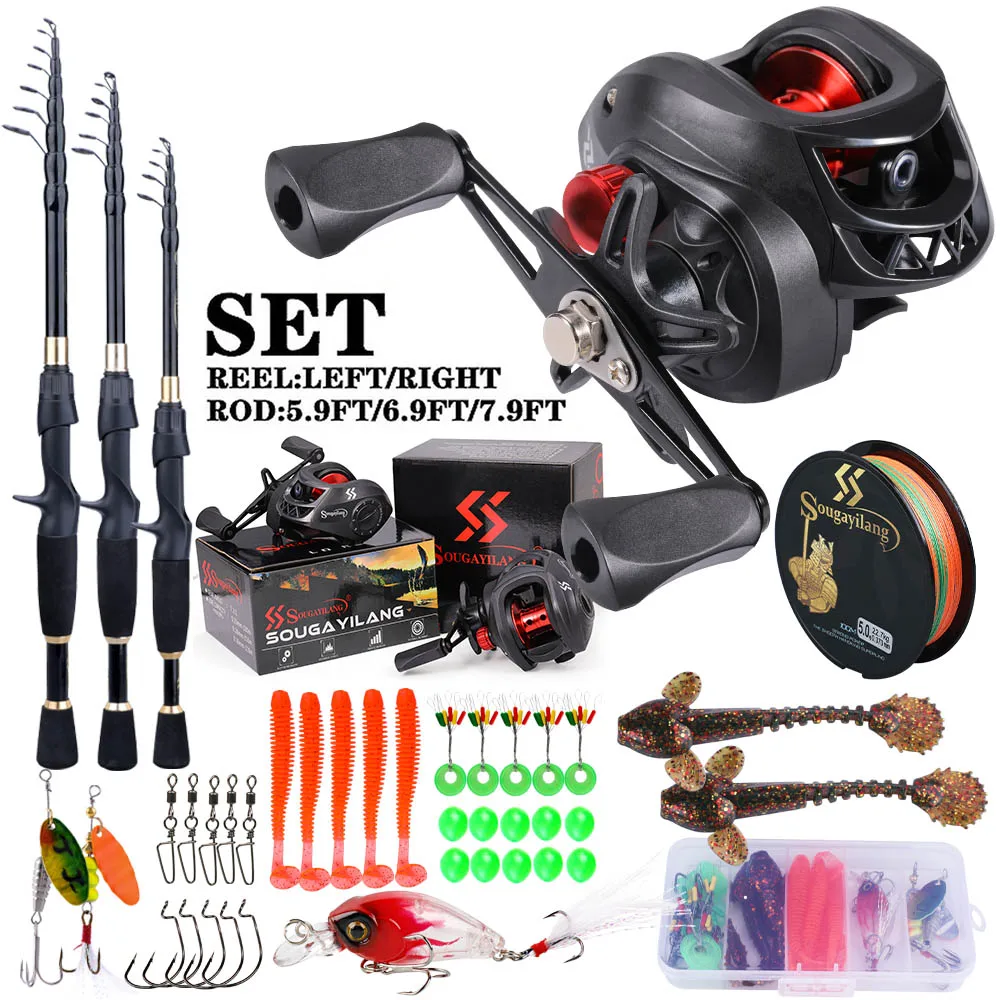 Fishing Rod Combo - Sougayilang-صنارة صيد وبكرة صيد كاملة ،