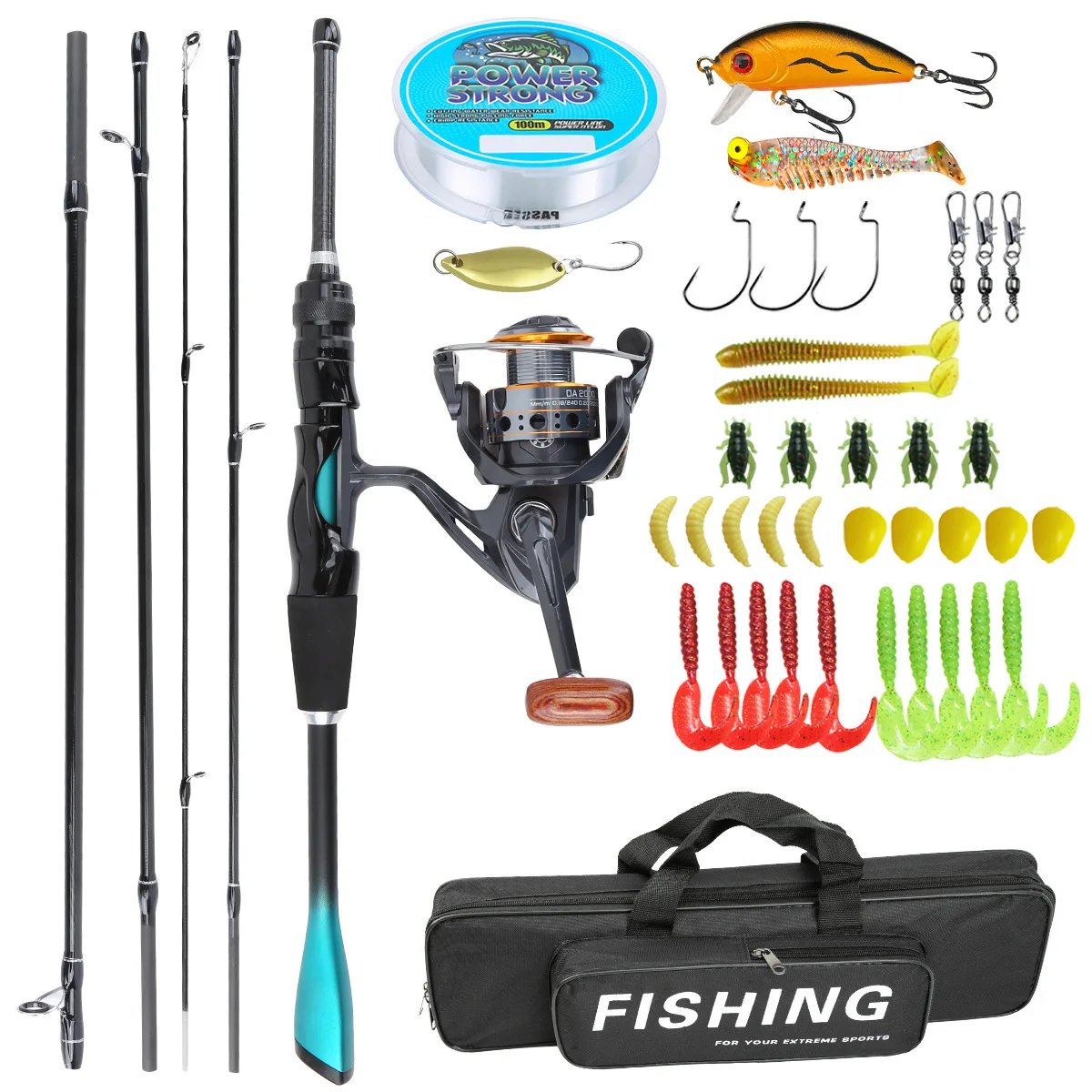 1.8 متر، صنارة صيد من ألياف ال - مراجعة Fishing Rod Carbon Fiber وسعره